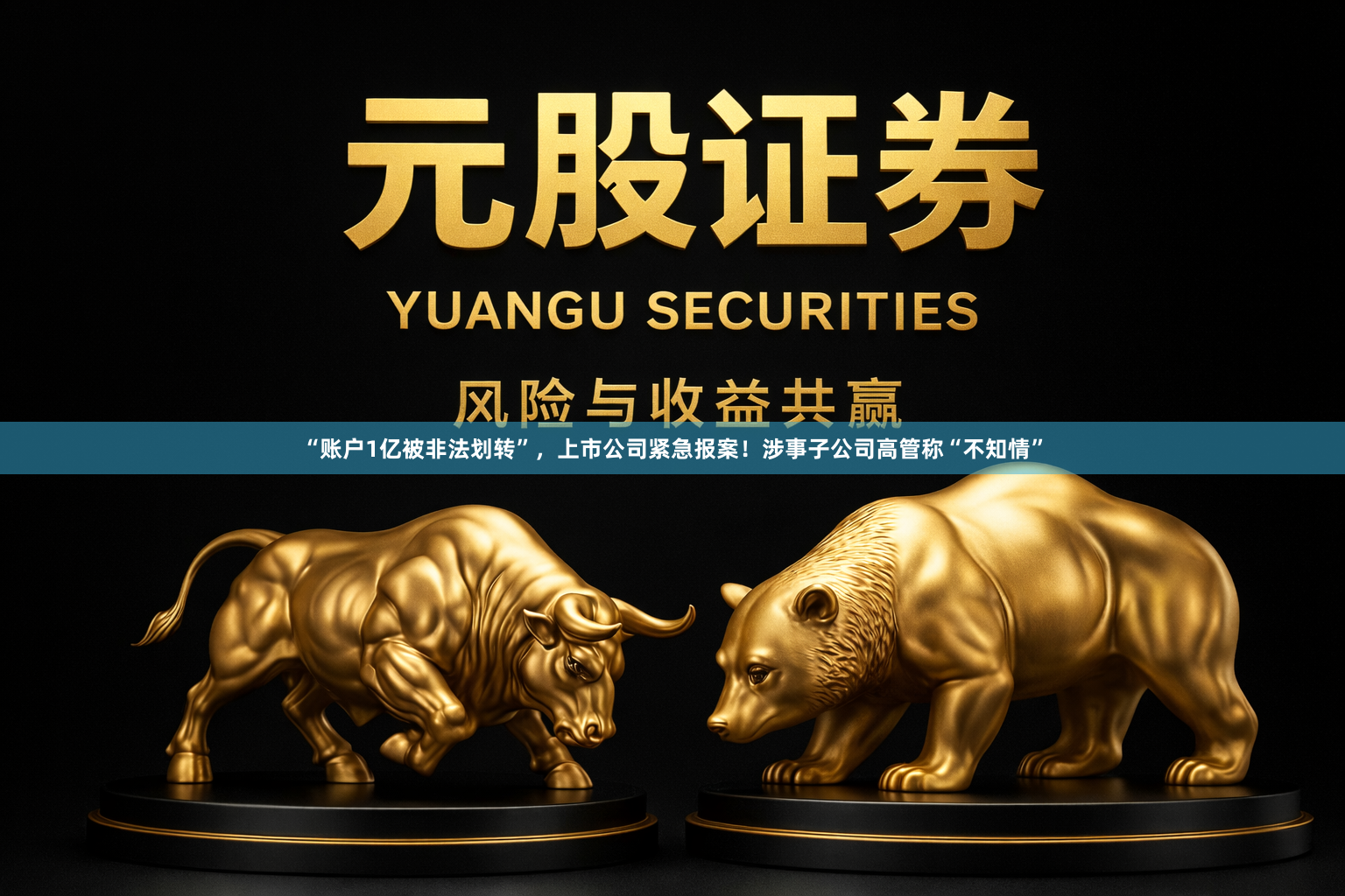“账户1亿被非法划转”，上市公司紧急报案！涉事子公司高管称“不知情”